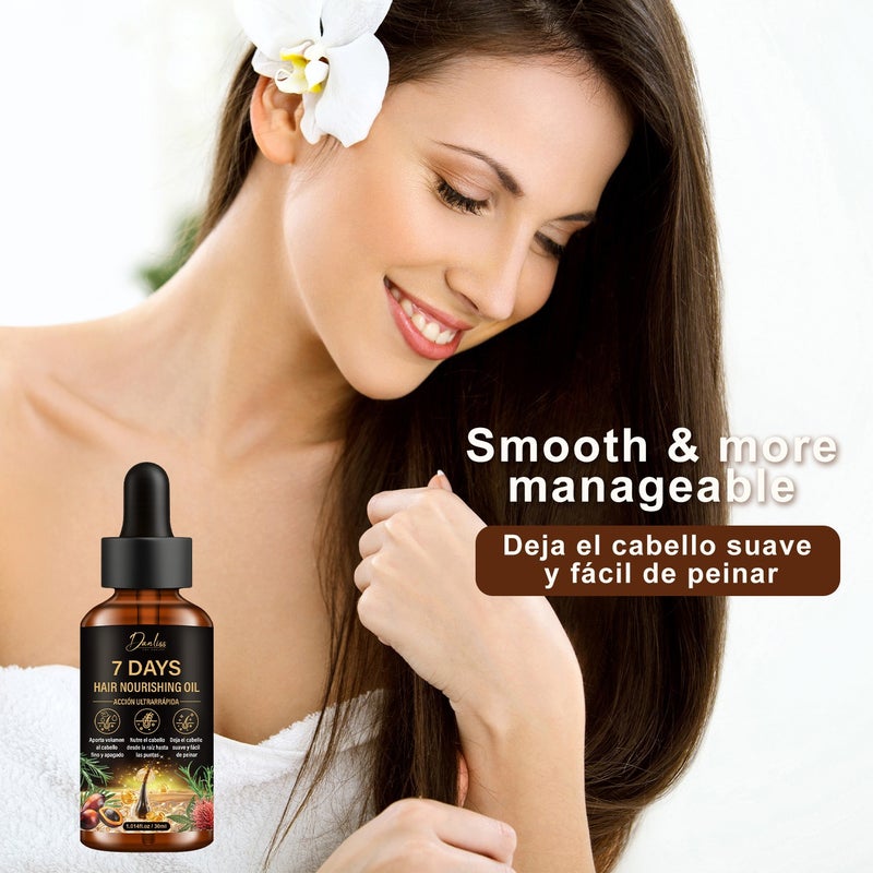 Danliss 7-Day Instant Nourishing Hair Oil 30ml (Droplet) for Smooth, Volumizing, and Repairing Hair - Image 4