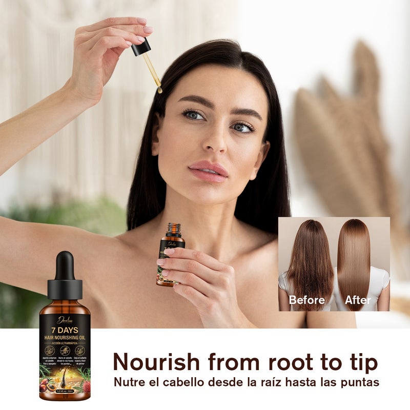 Danliss 7-Day Instant Nourishing Hair Oil 30ml (Droplet) for Smooth, Volumizing, and Repairing Hair - Image 3