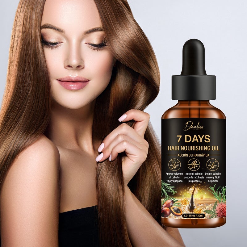Danliss 7-Day Instant Nourishing Hair Oil 30ml (Droplet) for Smooth, Volumizing, and Repairing Hair - Image 1