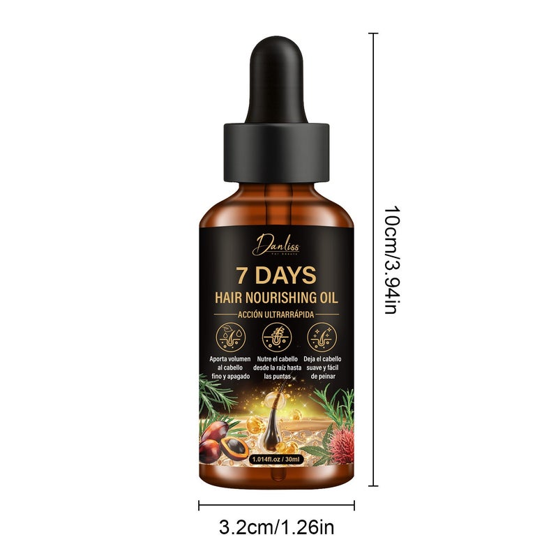Danliss 7-Day Instant Nourishing Hair Oil 30ml (Droplet) for Smooth, Volumizing, and Repairing Hair - Image 5
