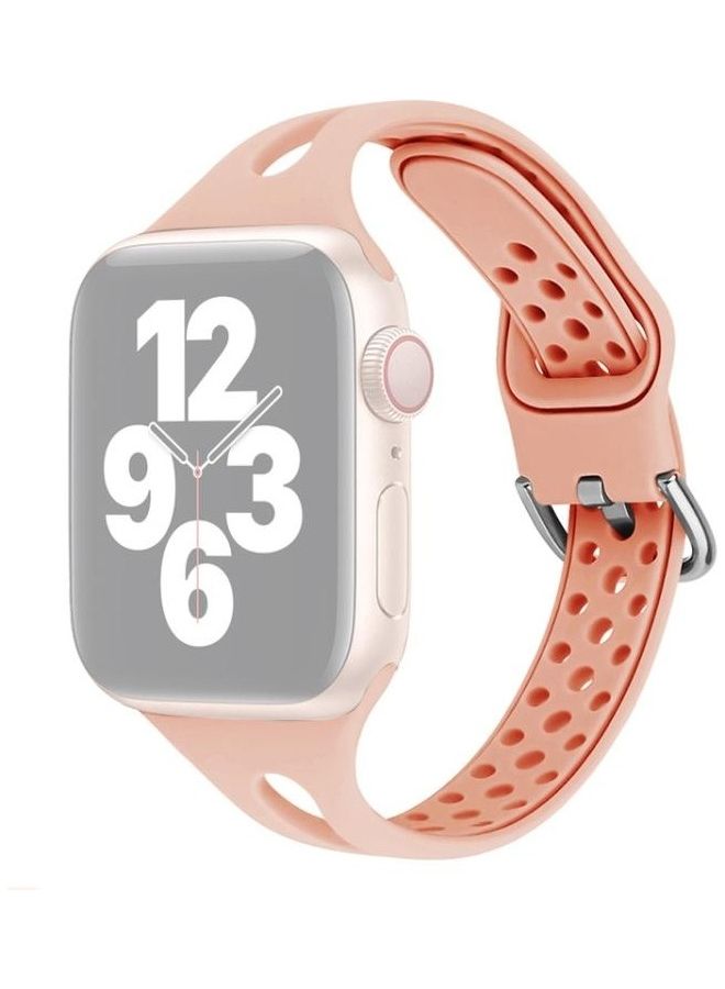 NIBEMINENT Replacement Watchbands For Apple Watch Series 7 41Mm / 6 & Se 5 4 40Mm 3 2 1 38Mm Pink Sand - Image 1