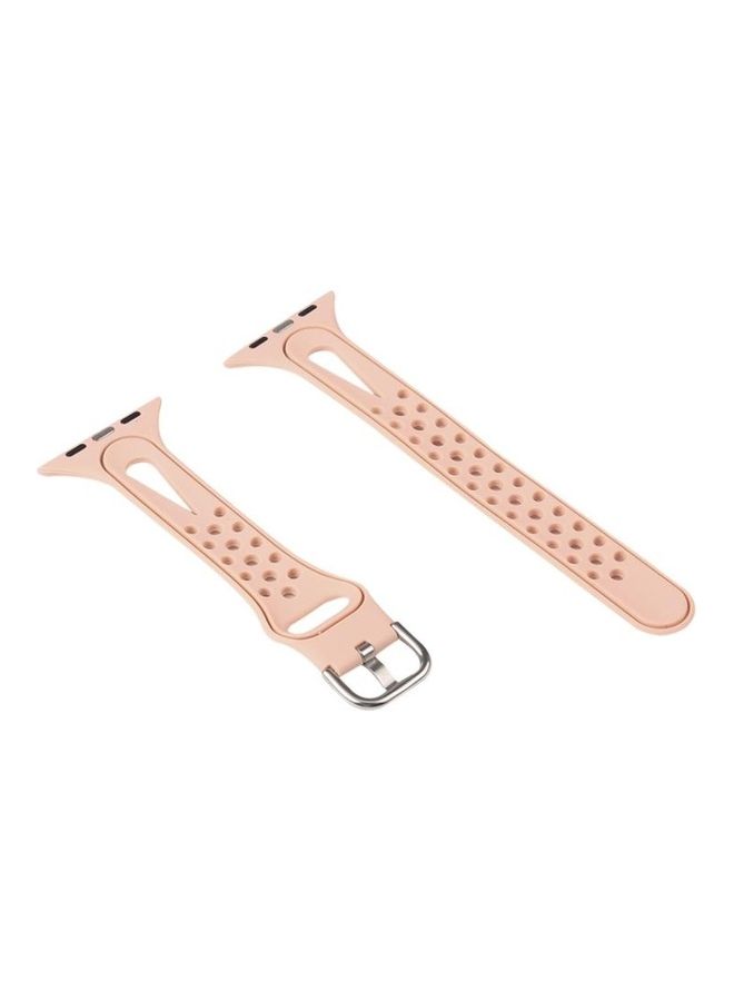 NIBEMINENT Replacement Watchbands For Apple Watch Series 7 41Mm / 6 & Se 5 4 40Mm 3 2 1 38Mm Pink Sand - Image 3
