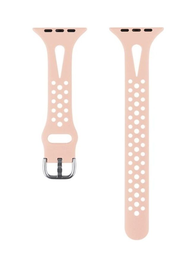 NIBEMINENT Replacement Watchbands For Apple Watch Series 7 41Mm / 6 & Se 5 4 40Mm 3 2 1 38Mm Pink Sand - Image 2