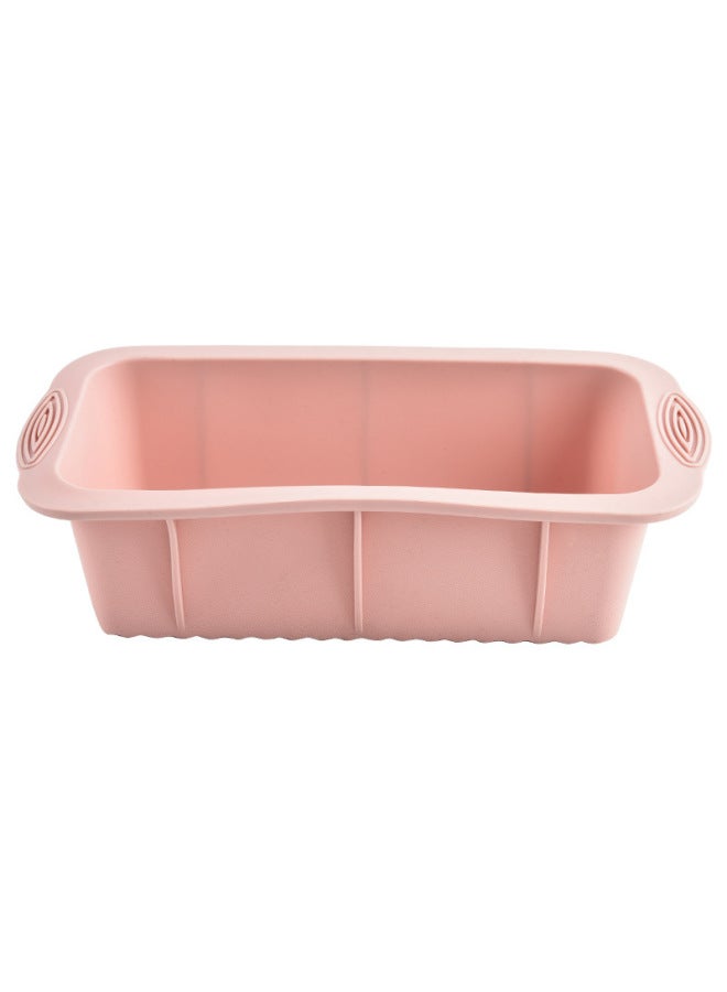 High Temperature Resistant Rectangular Silicone Cake Bread Mold Kitchen Household Baking Utensils Toast Silicone Baking Tray-Specifications:10inch Rectangle-color:Nordic Powder - Image 3