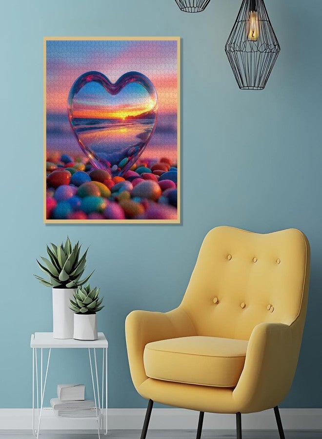 Cafly Jigsaw Puzzles 1024 Pieces for Adults - Challenging Impossible Difficult Hard Fun Puzzles Stunning Art Wall Decor, Gift for Adult Puzzle Lovers, Love Pebbles Beach 1000 up Z0807 - Image 2