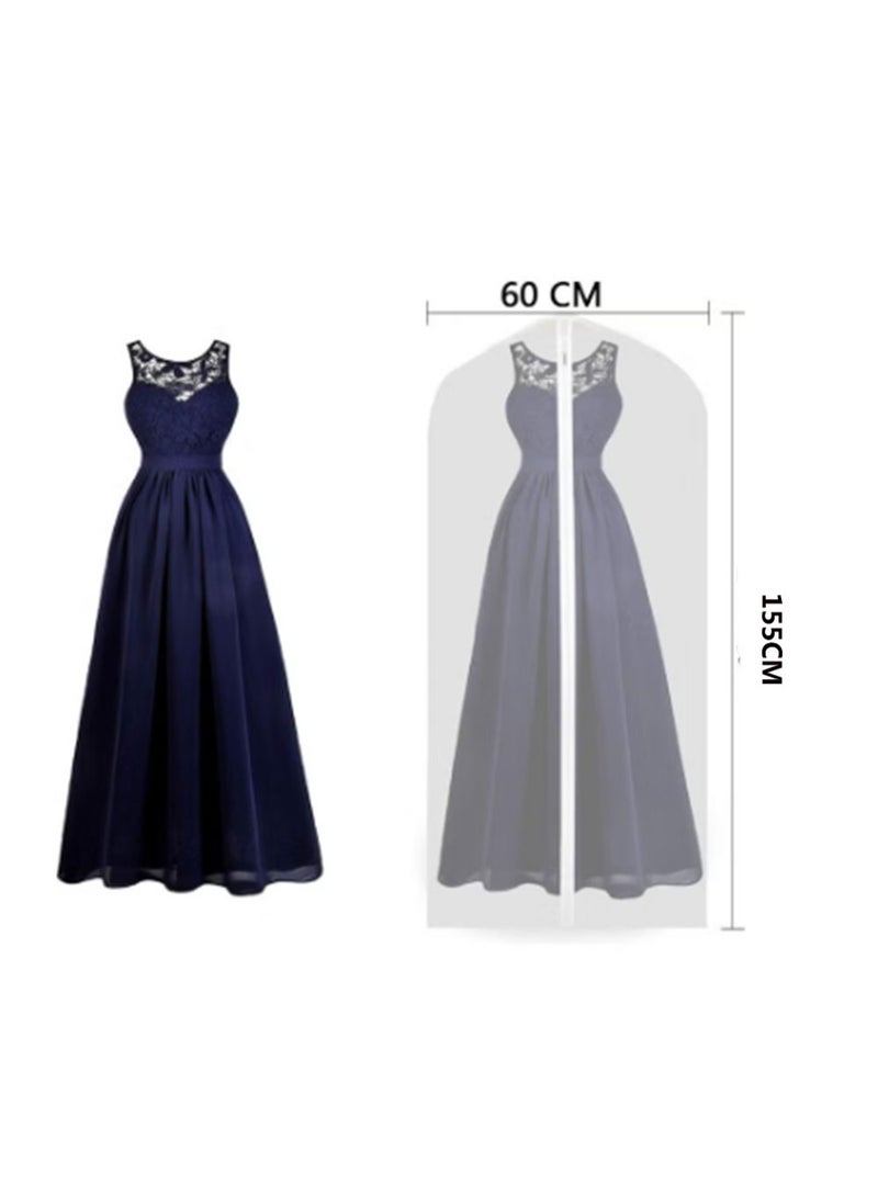 Arabest 10 Pcs Breathable Clothing dust cover, Clear Garment Bags Covers Bags Moth Resistant Hanging Zipped Garment Bags for Long Dress Dance Costumes Suits Coat(60cm * 155cm) - Image 4