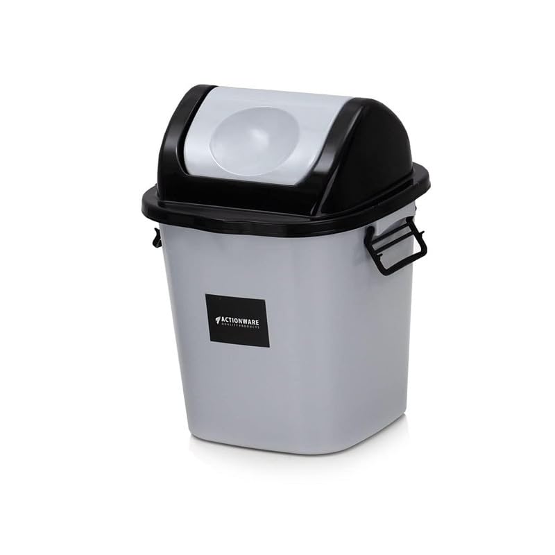 Sygnius Plastic Dustbin Unbreakable Plastic Square Dustbin for Home Office Portable Multicolor - Image 1