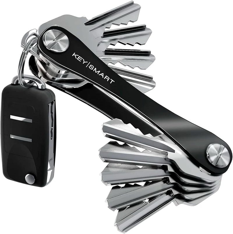 KeySmart Compact Minimalist Pocket-Sized Key Holder and Key Organizer, EDC Key Carrier w Key Ring Loop Piece for Car Key Fob Keychain Accessories for Men, Husband and Dad - Image 1