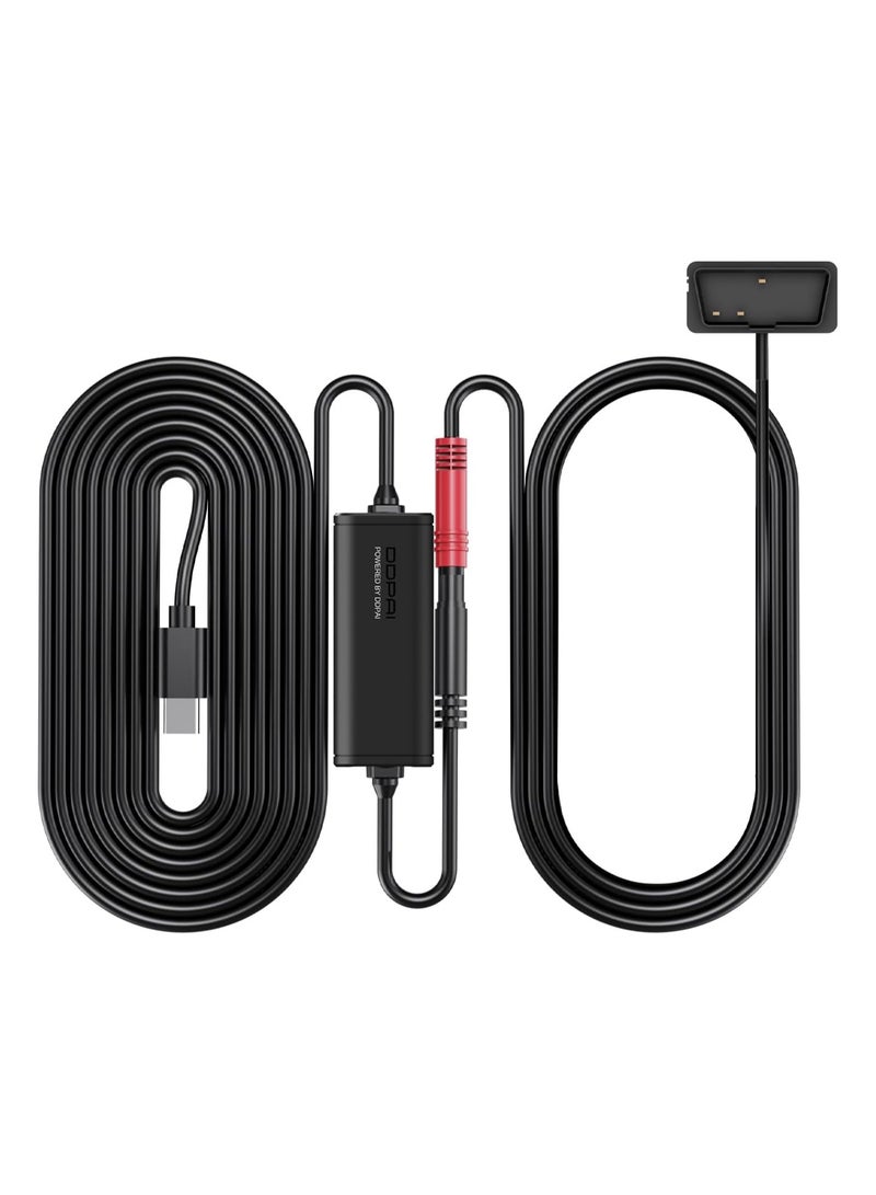 DDPAI OBD Hardwire Kit for Dash Cam Z60, Z50Pro, Z60Pro Compatible with Z60 and Z60 πLink Models, Enabling 24 Hours Parking Monitor, 12V/2A to 5V/3A, 3 Meters Long - Image 1