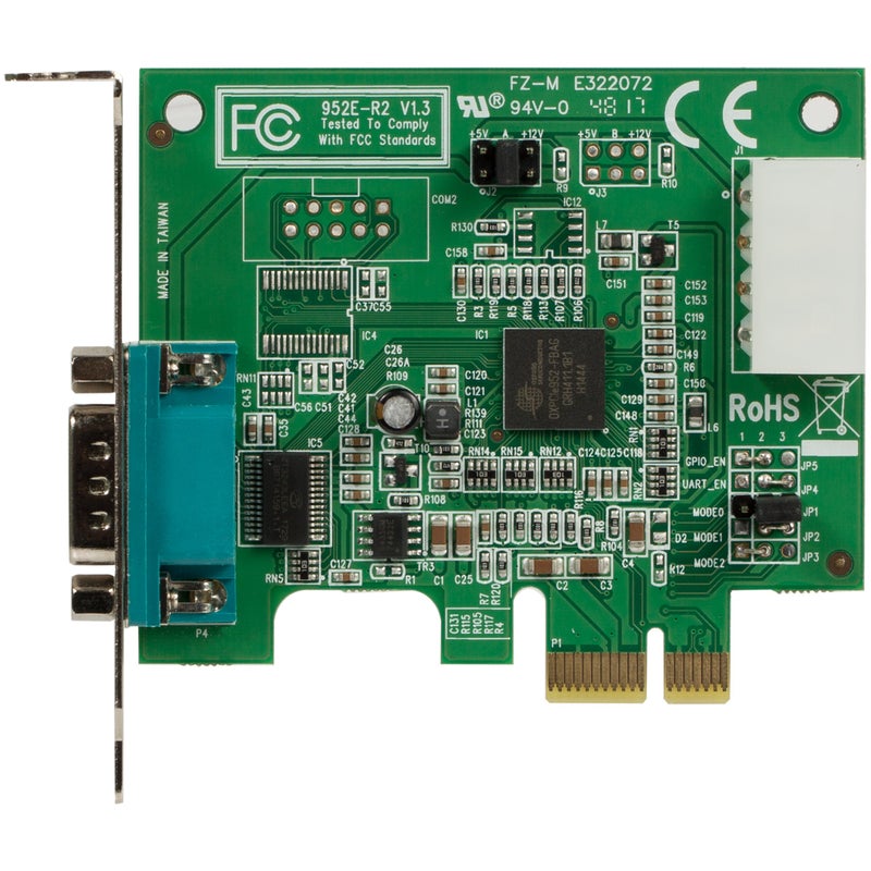 StarTech.com Discontinued and Replaced by PEX2S953LP - 2 Port Low Profile Native RS232 PCI Express Serial Card with 16950 UART (PEX2S952LP) - Image 2