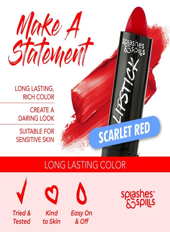 Splashes & Spills Vivid Black and Red Lipstick - 2 Pack Combo - Bold, Translucent, No Sheen Lip Color With Matte Finish - Makeup and Cosmetics by Splashes & Spills - Image 3