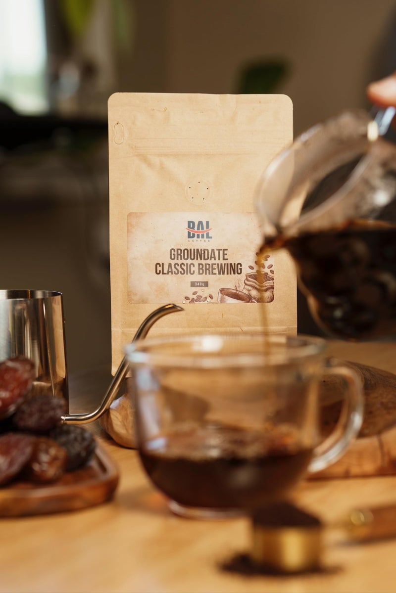 BAL Coffee Alternative Groundate - 12 oz /340 g | Caffeine-Free & Vegan-Friendly | Coffee Substitute Brews & Tastes like Original | Smooth Grind Crafted from Date Seeds | Rich & Smooth flavor - Image 3