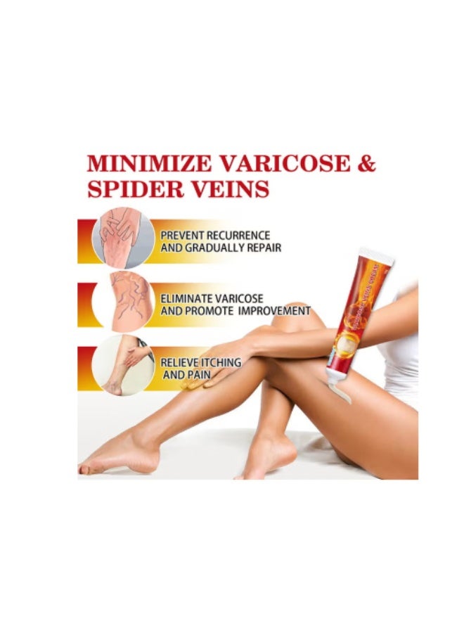 Sumifun Varicose Veins Cream for Legs Reduces Spider Vein , Relieves Pain and Swelling - 20gm - Image 4