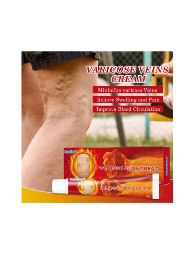 Sumifun Varicose Veins Cream for Legs Reduces Spider Vein , Relieves Pain and Swelling - 20gm - Image 2