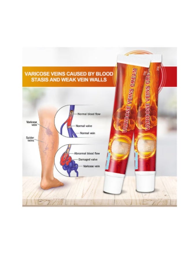Sumifun Varicose Veins Cream for Legs Reduces Spider Vein , Relieves Pain and Swelling - 20gm - Image 5