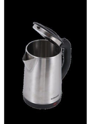 2.2L Cordless Electric Kettle – 1500W, Stainless Steel Body, 360° Rotating Base, Auto Shut-Off, Boil-Dry Protection, Concealed Heating Element, Light Indicator – 220-240V, Kettle for Water Boiling and Tea 1.8 L 1500 W SKT-1813 Silver - view 4