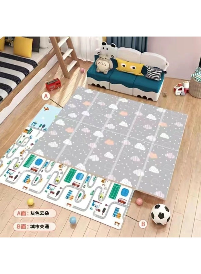 YIHANG Xpe Household Folding Crawling Mat Thickened Baby Crawling Mat Living Room Floor Mat Cleaning Mat - Image 1