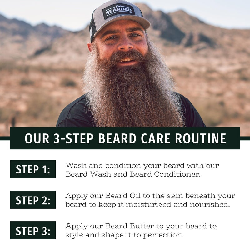 Live Bearded Beard Conditioner, 8 fl oz - Strengthens and Softens Facial Hair - Made in the USA - All-Natural Ingredients with Biotin, Caffeine | American Scent - Cedar, Vetiver, Bergamot - Image 5