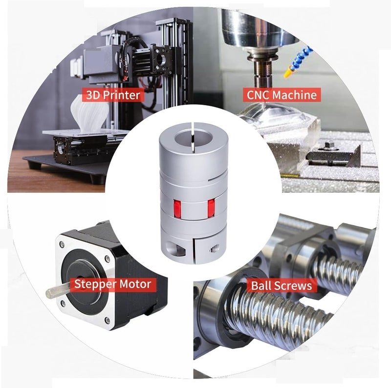 Youngran Aluminum Shaft Coupling, Flexible Spider Coupling D45 L85, Shaft Coupler Connector for Stepper Motor Servo Motor 3D Printer Leisurely (Inner Diameter : 16mm to 16mm) - Image 4