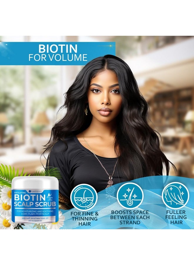 Biotin Scalp Scrub - Exfoliator Treatment for Dry Hair and Itchy, Flaky Scalps - Intense Moisturizer and Detox Cleanser for Build Up Relief - Anti Dandruff Mask with Tea Tree Oil for Women and Men - pzsku/ZAB6BF7A4F96AAA76F097Z/45/_/1741329804/11dc8ff7-5e5a-4fd3-8d2b-fe6e65b41152