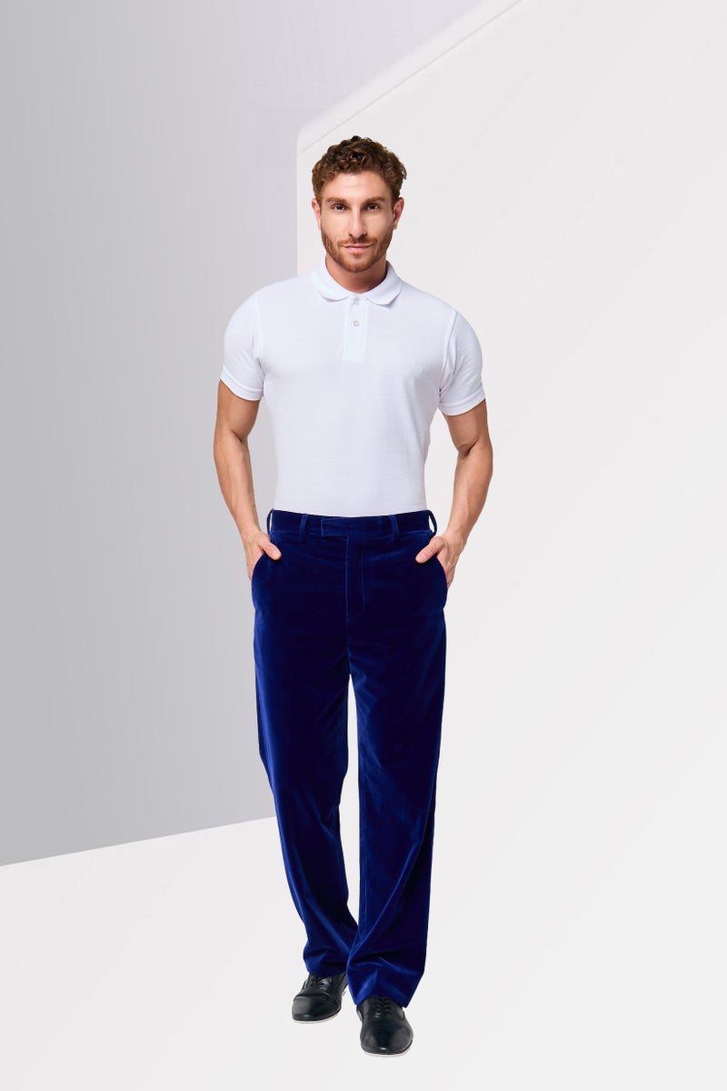 GANT Men Regular Fit Solid Dress Pants, Rich Navy - Image 2