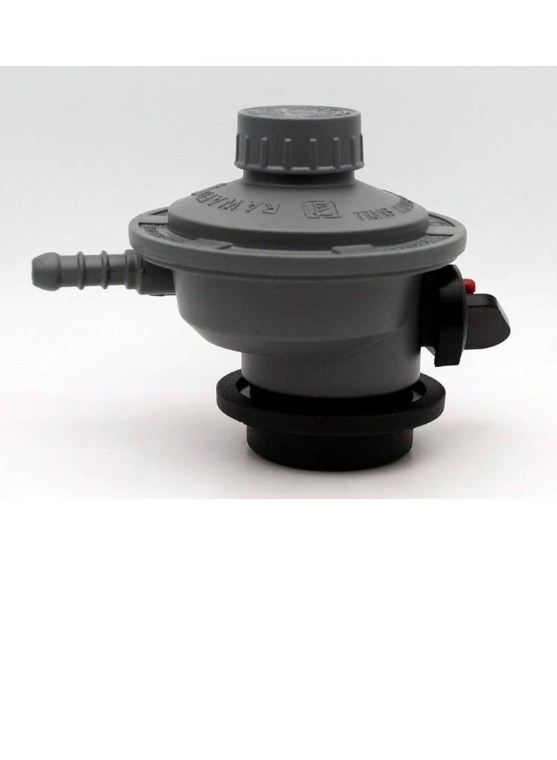 منظم اسطوانة الغاز مع خرطوم (2 متر 8 مم) مع مشبك الفولاذ المقاوم للصدأ 2 قطعة - Image 2