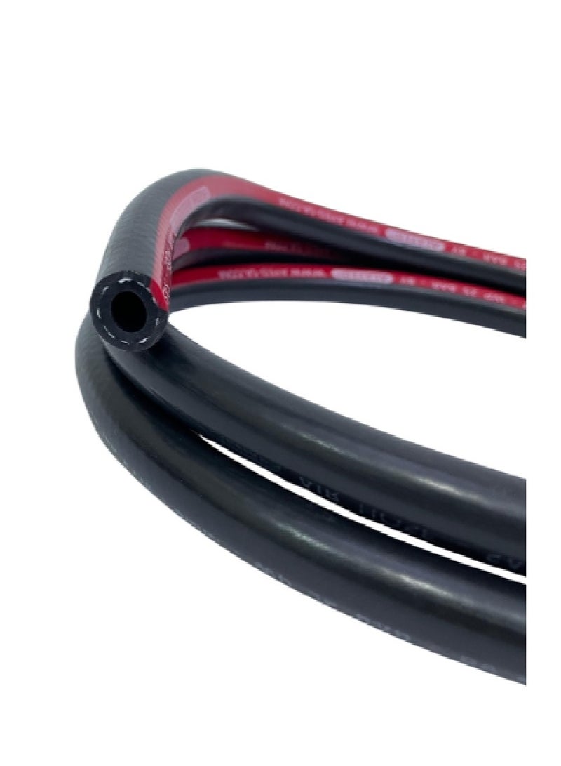 منظم اسطوانة الغاز مع خرطوم (2 متر 8 مم) مع مشبك الفولاذ المقاوم للصدأ 2 قطعة - Image 4