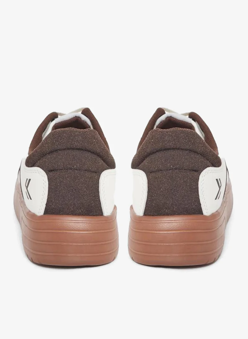 Styli Active Court Shoes Lace Up Color Block Sneakers