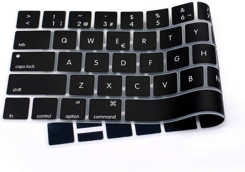 WYGCH Spanish Language Waterproof Ultrathin Keyboard Cover for MacBook Pro 13 15 inch 2019 2018 2017 and 2016 with Touch Bar and Touch ID Model: A2159 A1989 A1706/A1990 A1707, USA Version - Image 4