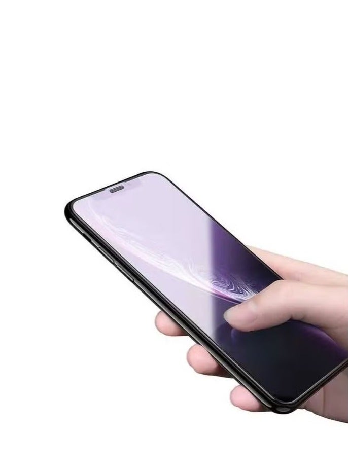 ديفيا حماية شاشة ايفون 6.1  من ديفيا زجاج كامل الشاشة مضاد للأشعة الزرقاء - أسود - Image 1