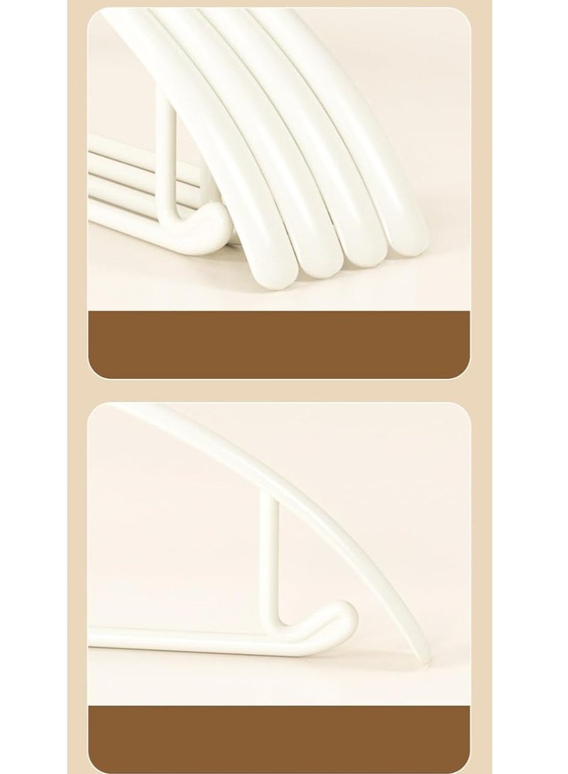 TYCOM Non Slip Hangers Suit Hangers 5 Pack Clothes Hangers with No Shoulder Bump Design for Coats Jackets Pants Dress Clothe White 5p - Image 5