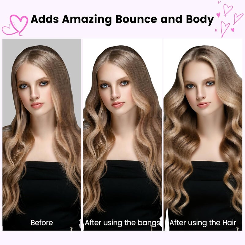PUREGUST Upgraded Round Volumizing Brush Attachment Compatible with Dyson Airwrap HS01 HS05 HS08 Accessories, Upgraded Bristles for Dry Hair Add Volume Style Bangs Smooth Hair Rose - Image 5