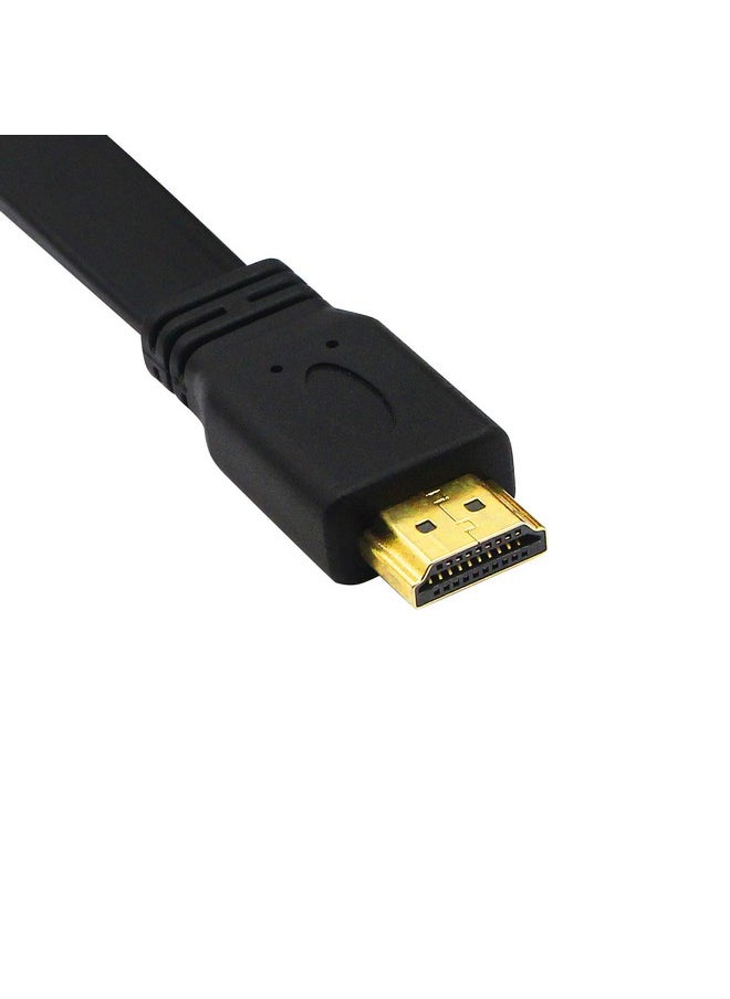 CERRXIAN - 270 Degree Elbow Hdmi Cable 1Ft Flat Slim High Speed Hdmi Extension Cable A Male To Up Angle A Male Cord - Image 1