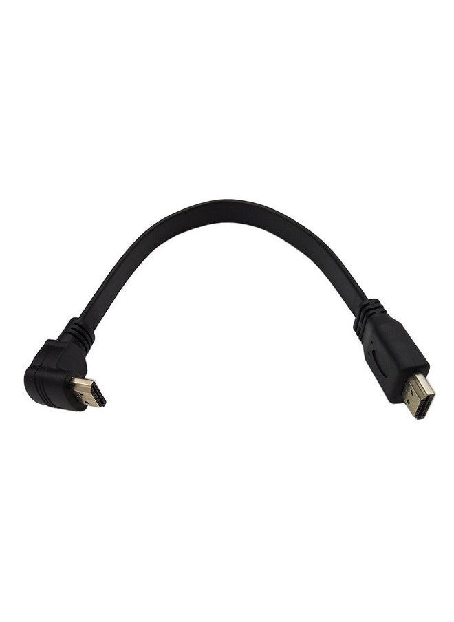 CERRXIAN - 270 Degree Elbow Hdmi Cable 1Ft Flat Slim High Speed Hdmi Extension Cable A Male To Up Angle A Male Cord - Image 1