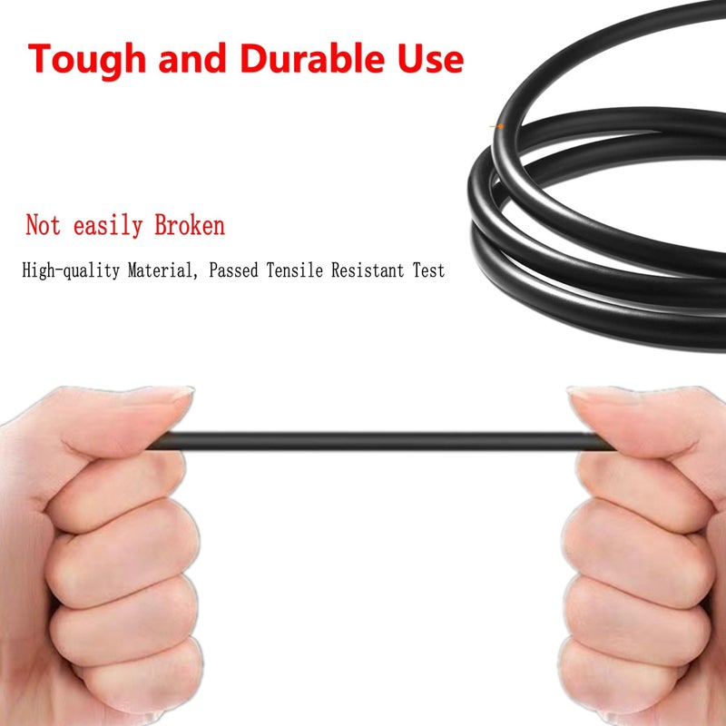 YIMU RCA Video Cable, Backup Camera Extension Cable, 100% Shielded, RCA Video Female to Female Coupler, Power Cable, Compatible with Rearview Cameras, DVD Players, TV Boxes, Black (26ft) - Image 4