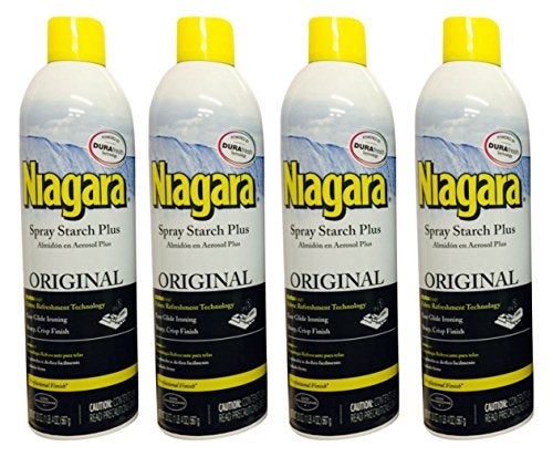 Niagara Spray Starch Original Finish Sharp Look Without Excess Stiffness 4 Oz Pack of 4