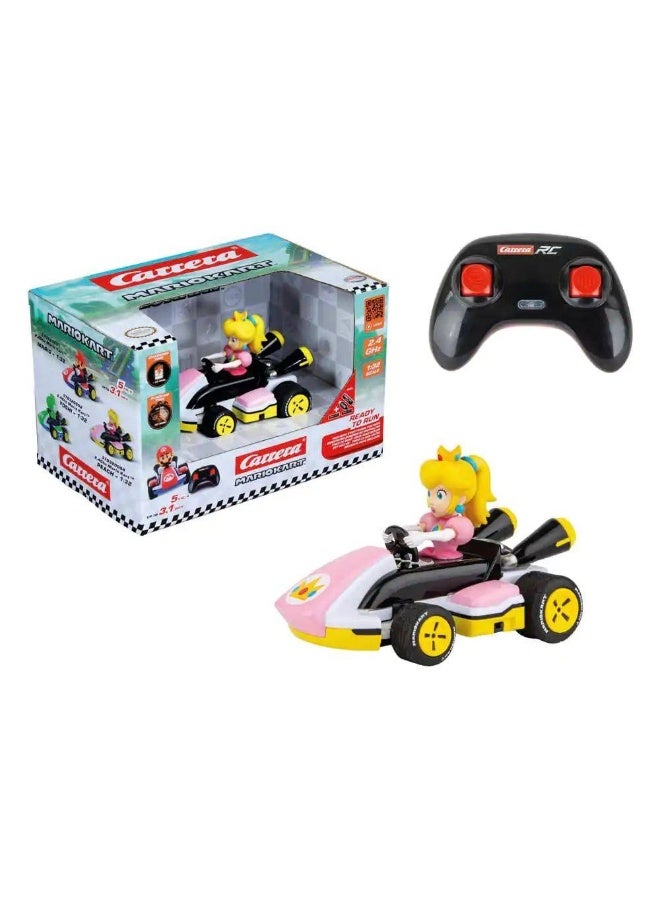 Carrera Nintendo Super Mario Princess Peach Kart Rc Car (1:32, Pink) - Image 1
