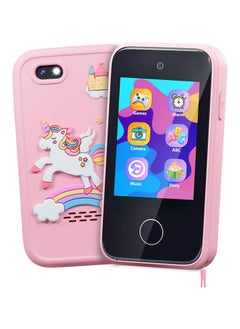 ERTYU Kids Smart Phone Toys for Girls Ages 3-7 with Dual Camera - Toddler Phone Toys with Learning Games, Travel Toys with MP3 Music Player for Birthday Gifts for 3 4 5 6 7 Year Old Kids (Pink1)  - Image 1