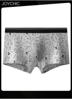 Joychic 4 Pack of Graphic Printed Men Teenager Boys Cotton Panties Comfotable Soft Underwears Moisture Wicking Antibacterial Boxer Briefs  - Image 5