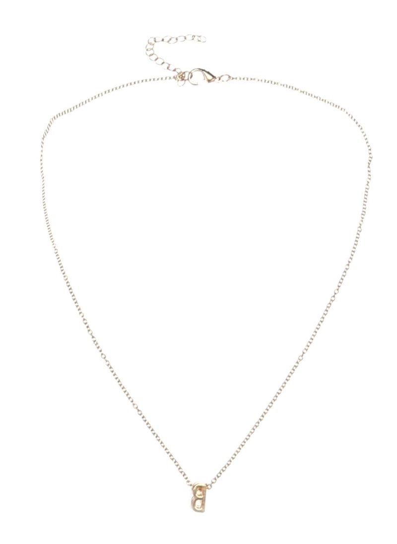 NIBEMINENT - Gold Plating B Letter Pendant Necklace - Image 1