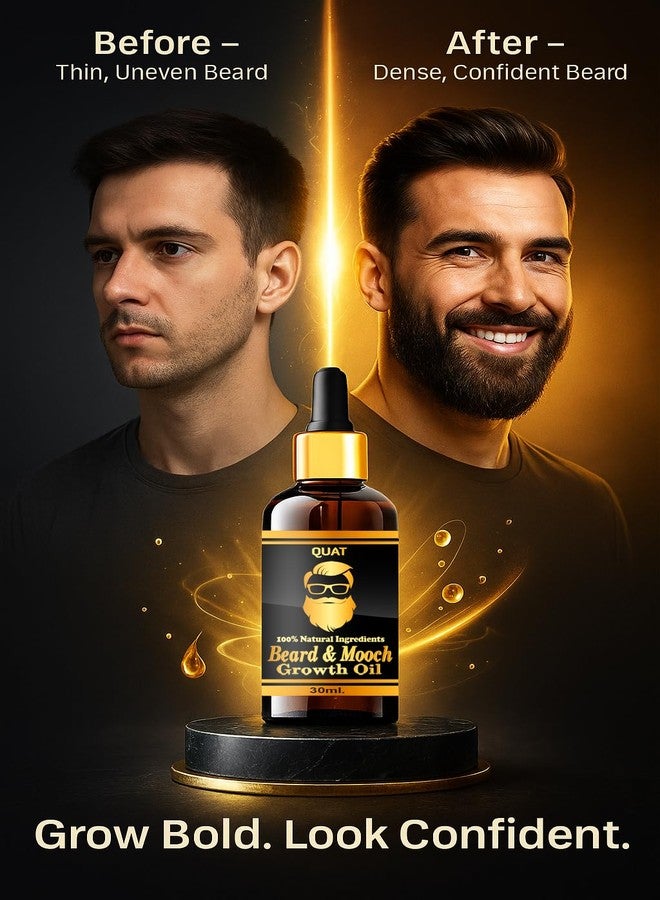 QUAT Beard Growth Oil Beard Growth Oil for Patchy Beard, With Redensy and DHT Booster (30 ml) - Image 4
