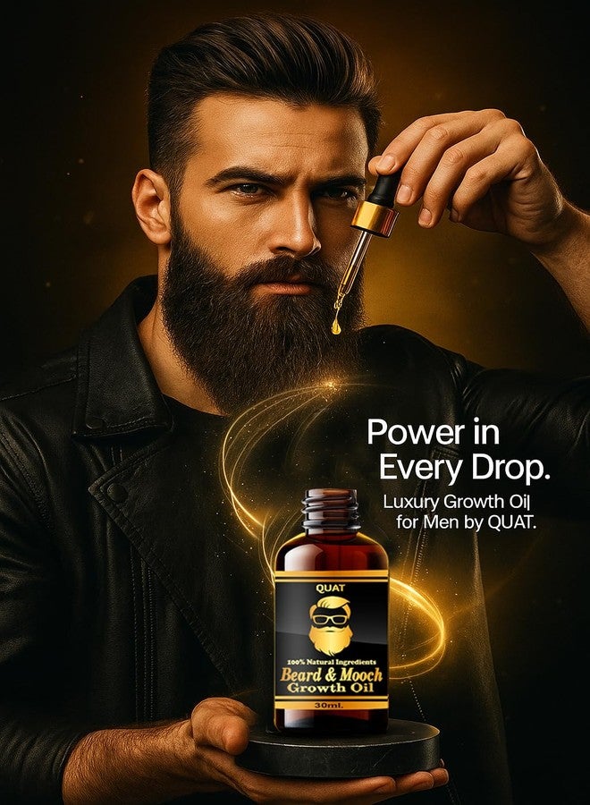 QUAT Beard Growth Oil Beard Growth Oil for Patchy Beard, With Redensy and DHT Booster (30 ml) - Image 5
