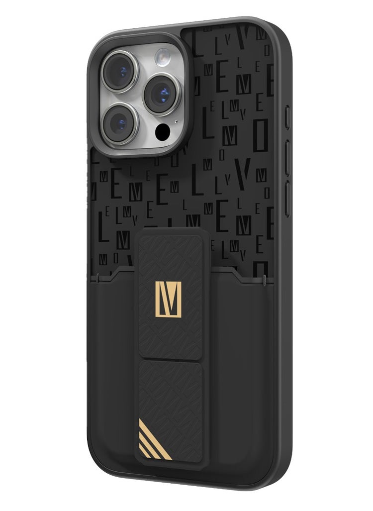 Levelo Morphix Coero Grip Stand Case for iPhone 16 Pro Max