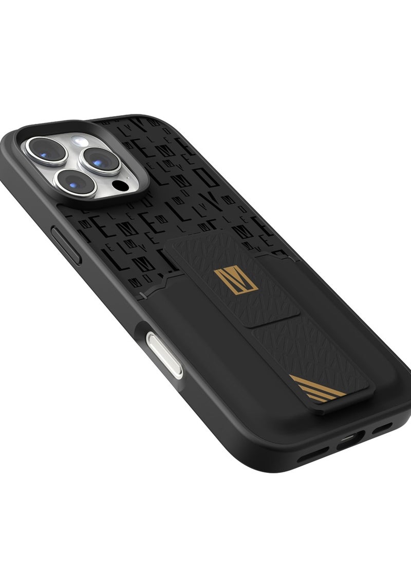 Levelo Morphix Coero Grip Stand Case for iPhone 16 Pro Max