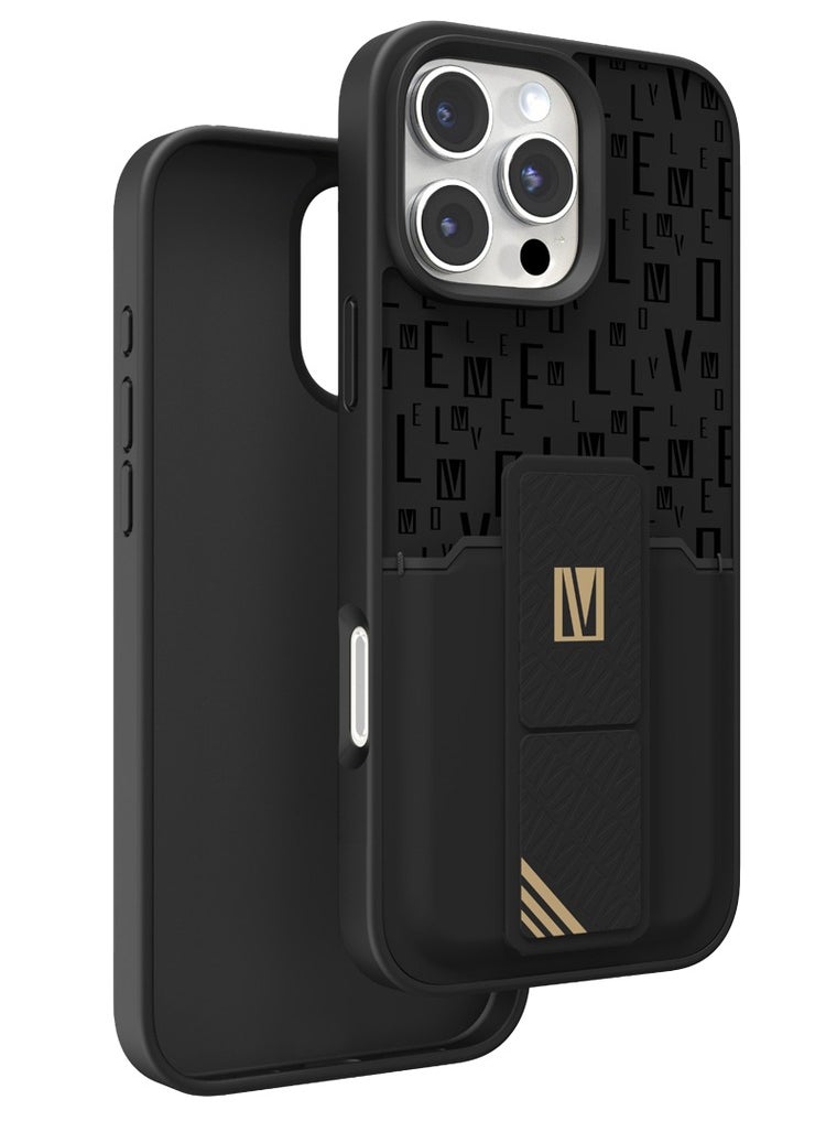 Levelo Morphix Coero Grip Stand Case for iPhone 16 Pro Max
