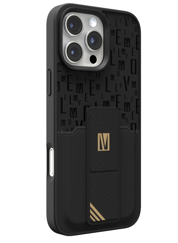 Levelo Morphix Coero Grip Stand Case for iPhone 16 Pro Max