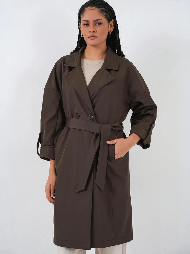 بيغ دارت BDART Belted Double Breasted Trench Coat