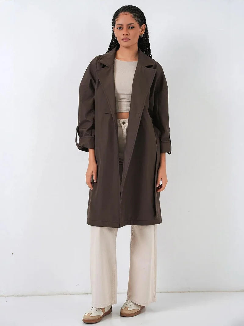 بيغ دارت BDART Belted Double Breasted Trench Coat