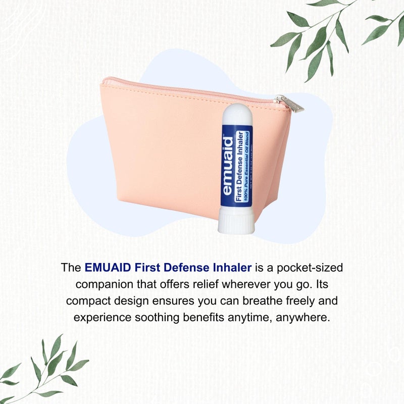 emuaid First Defense Nasal Inhaler Stick â€“ Natural Essential Oil Nasal Stick for Clear Breathing, Focus, Nasal Health, Seasonal Wellness, and Airway Comfort - Image 2