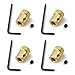WEFEINO 4Pcs Hex Coupler 6mm Brass Wheels Shaft Motor Coupling Flexible Connector for RC Car 6mm - Image 3